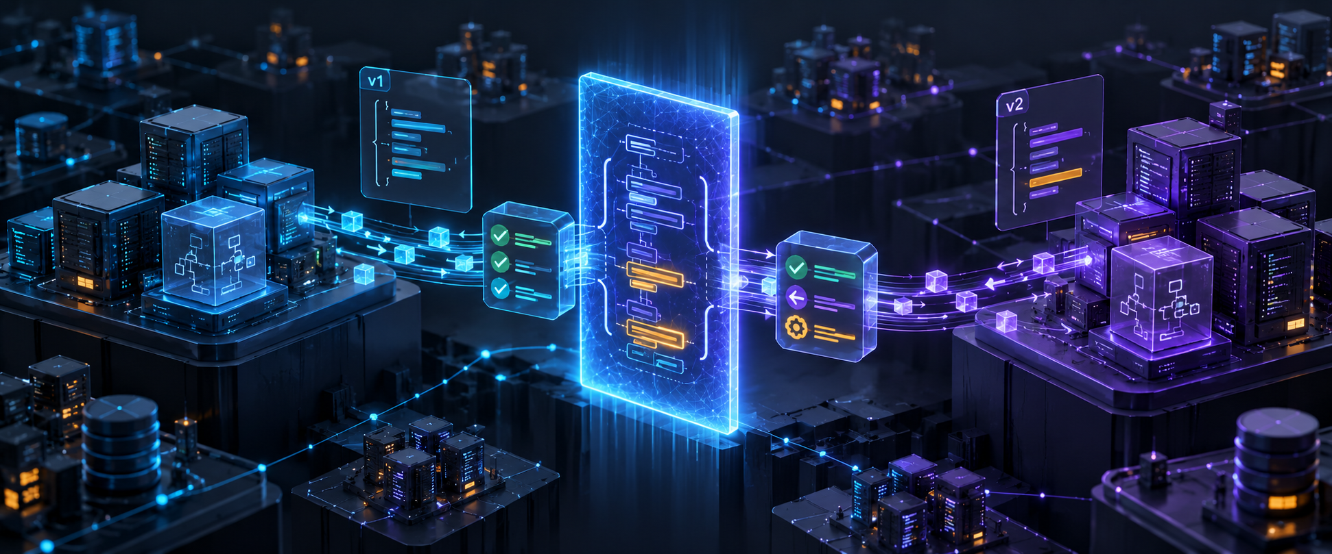 Stable gRPC contract boundary between evolving services